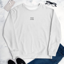 Load image into Gallery viewer, Inhale Exhale Sweatshirt - White
