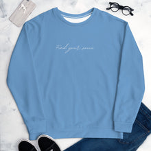 Load image into Gallery viewer, Find Your Voice Sweatshirt - Light Blue
